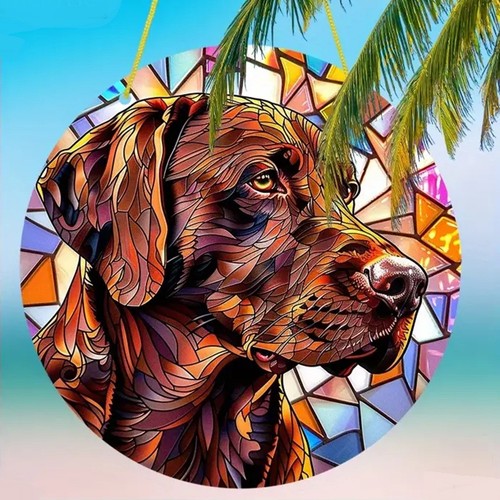 Brown labrador suncatcher - suncatcher, dog