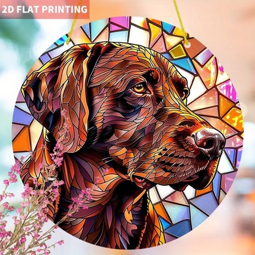 Brown labrador suncatcher - suncatcher, dog