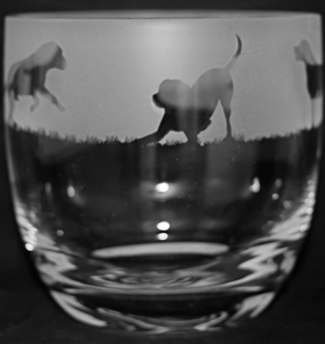 Labrador frieze 14cm crystal - labrador,