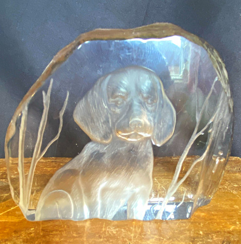 Chrystal glass labrador - chrystal,
