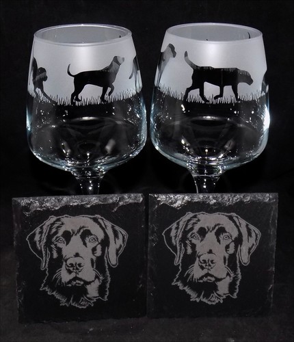 New labrador gift set wine - gift,