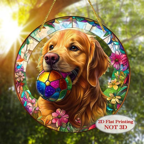 Golden labrador suncatcher - labrador,