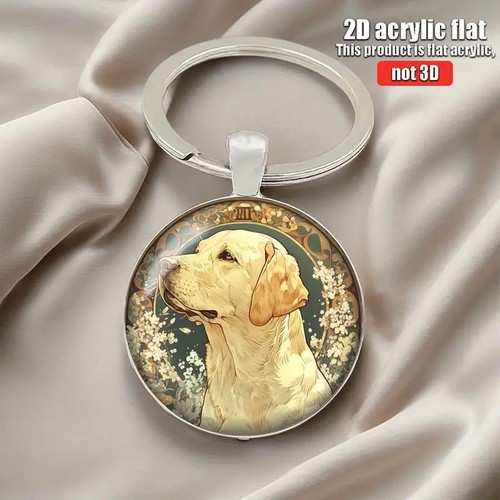 Vintage look labrador keychain - vintage,